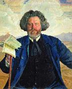 Boris Kustodiev Maximilian Voloshin oil